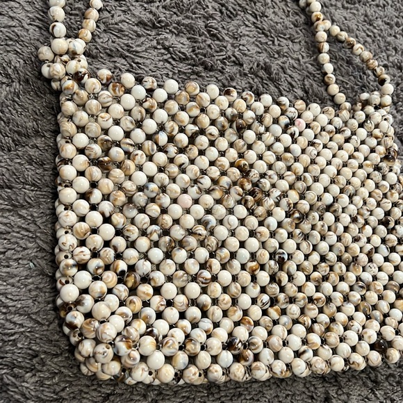 Zara Beaded Natural Crossbody bag - Picture 3 of 12
